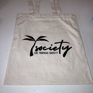 The Tropical Society Khaki Tote Bag. Preloved